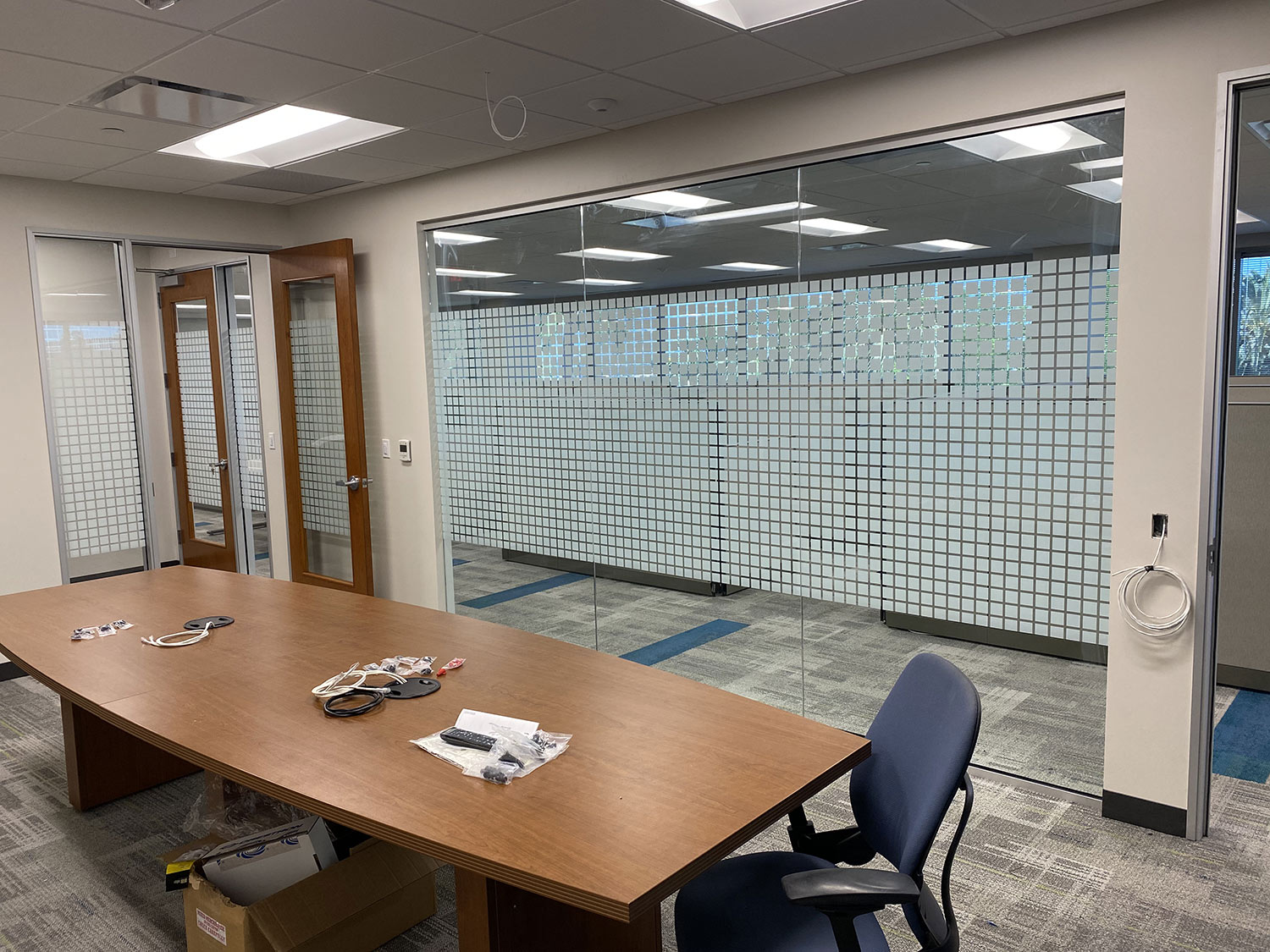 Commercial Office Space with decorative window tint